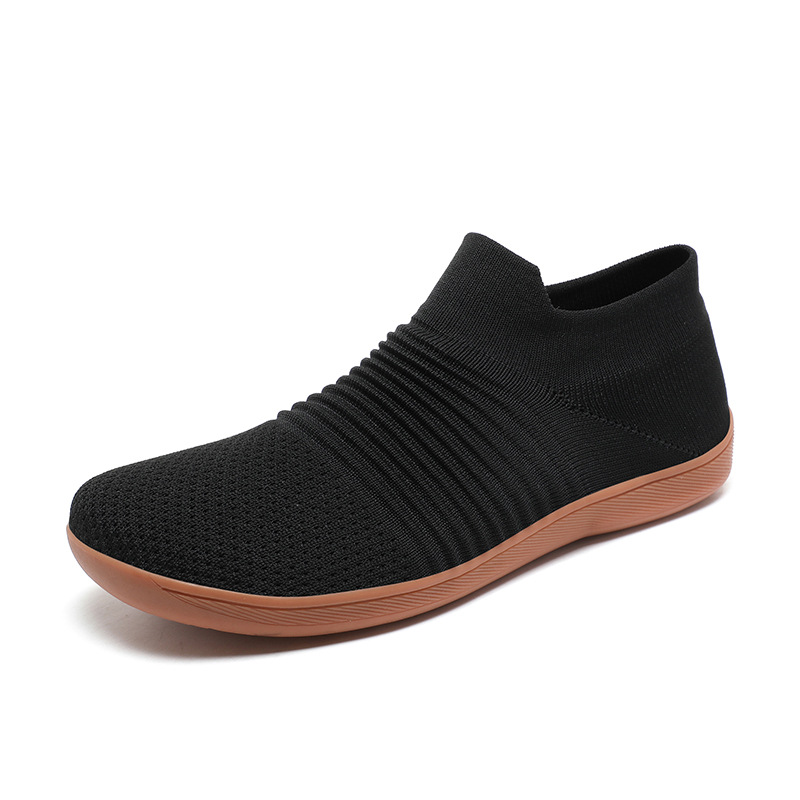 Men's Shoes Fly Woven Mesh Casual Lightweight Breathable One Pedal Thin Fitness Shoe foto 2