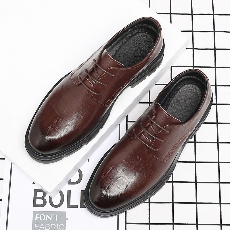 Men's Height Increasing Leather Shoes 10cm Thick Bottom Business Formal Wear foto 5