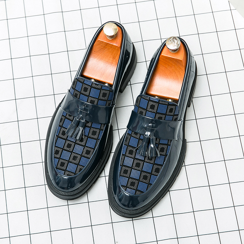 Men's Platform Shoes Plus Size Leisure Slip On Leather Shoes foto 5