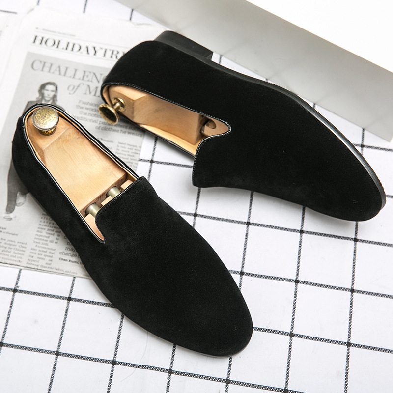 British Leather Shoes Matte Leather Gommino Men foto 4
