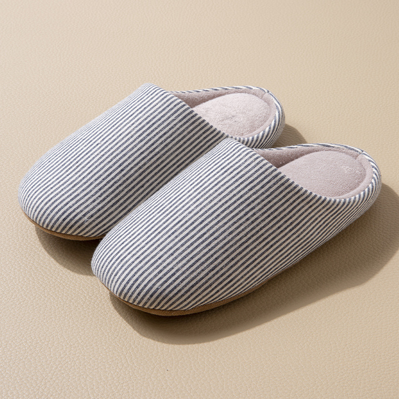 Home Wooden Floor Soft Bottom Deerskin Velvet Bottom Warm Couple Slippers foto 2