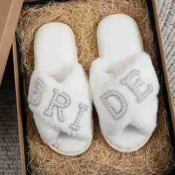 Cross Belt Woolen Slipper Winter Indoor Warm foto 2