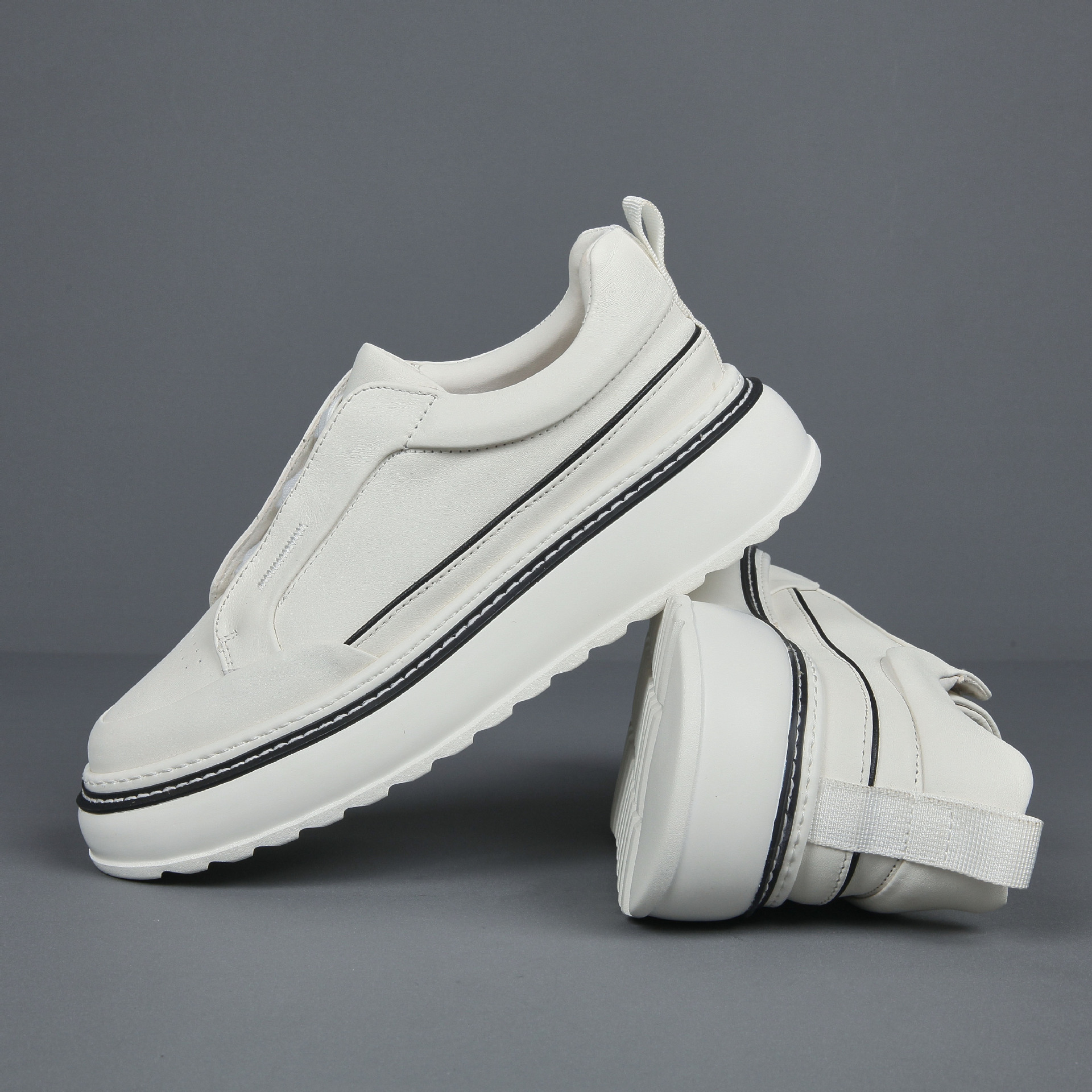 Breathable Casual Simple All-match Slip-on Lazy Stylish Sneaker foto 4