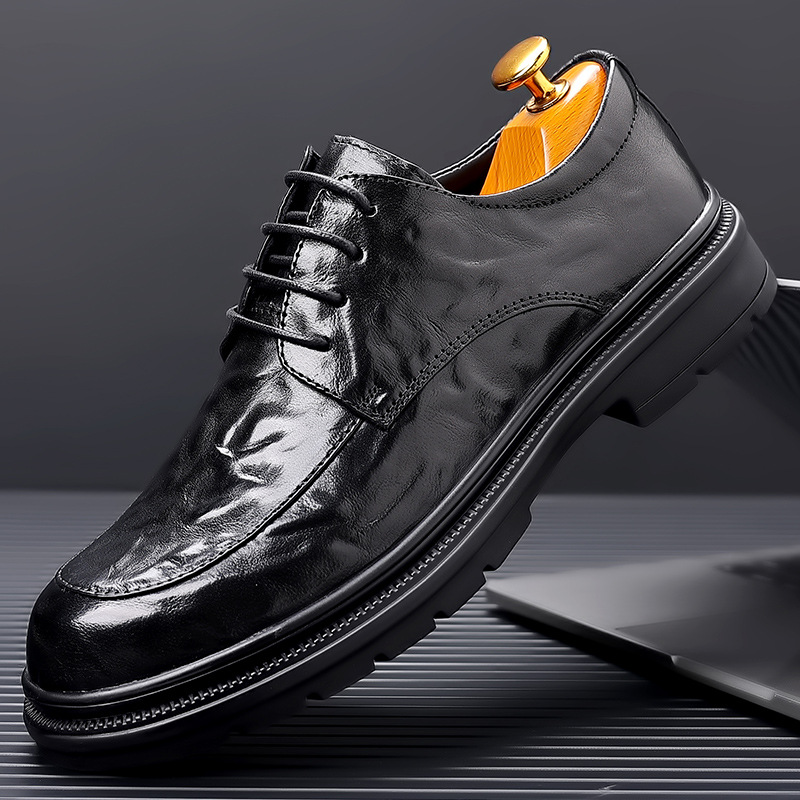 British Business Dress Leather Shoes Men foto 3