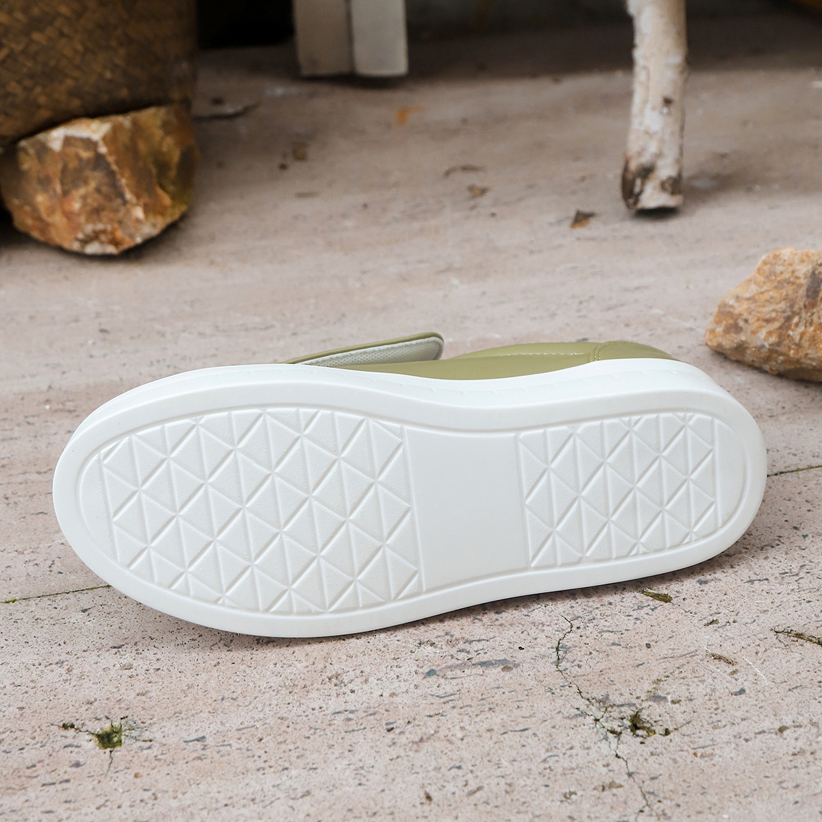 Lightweight Thick-soled Slip-on Sneakers With Velcro Closure foto 4