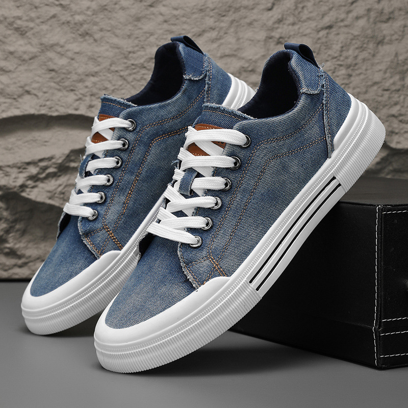 Men's Canvas Shoes Fashion Breathable Casual Sneakers foto 3