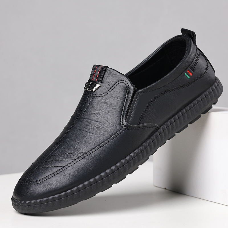 Spring And Summer Versatile Casual Middle-aged Men's Leather Shoes foto 5