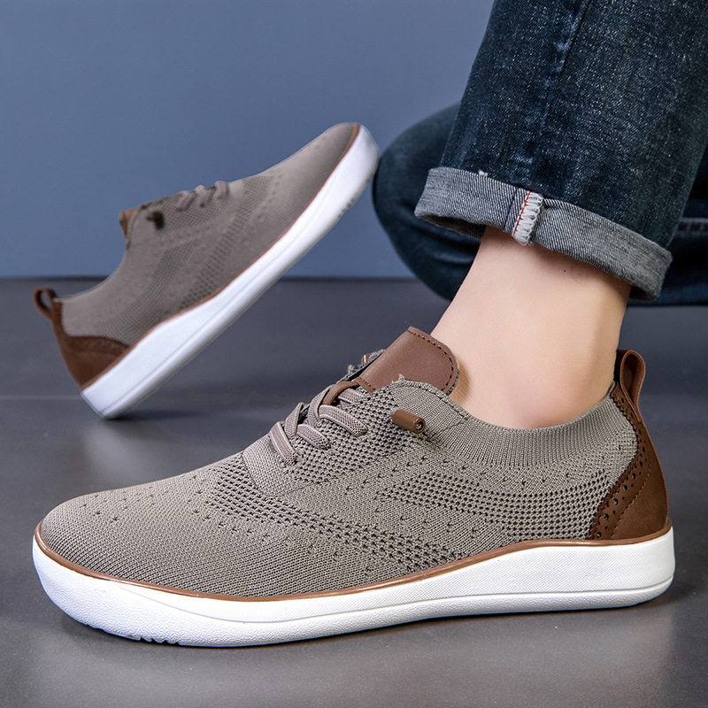 Widened And Fattened Big Wide Last Big Foot Shoes Mesh Walking Shoes foto 3