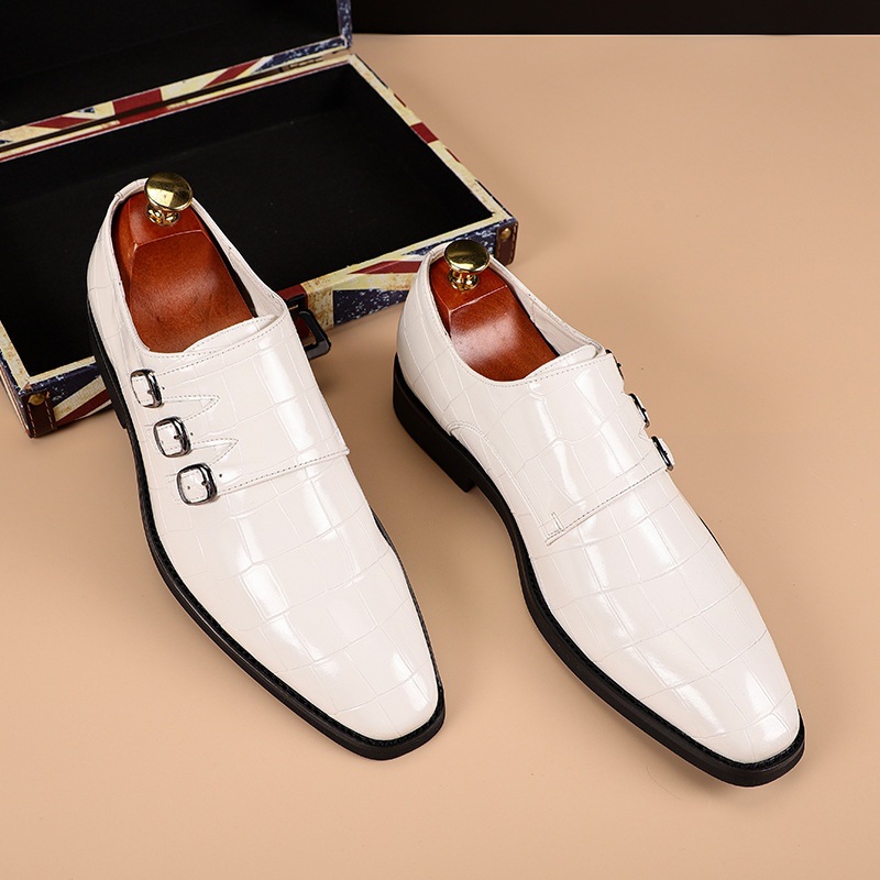 Breathable Men's All-match Business Plus Size Leather Shoes foto 2