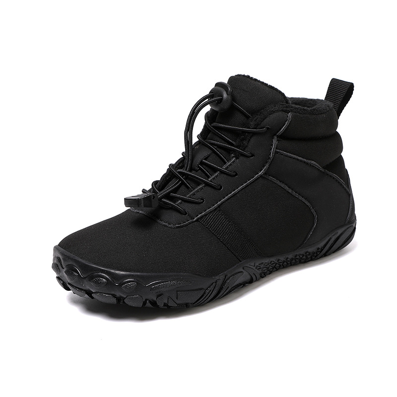 New Children's Five-finger High Cotton-padded Shoes Fleece-lined Warm Outdoor Hiking Climbing foto 3