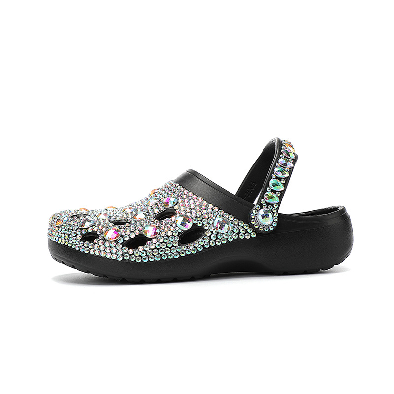 Platform Rhinestone Hole Shoes Casual Sandals foto 4