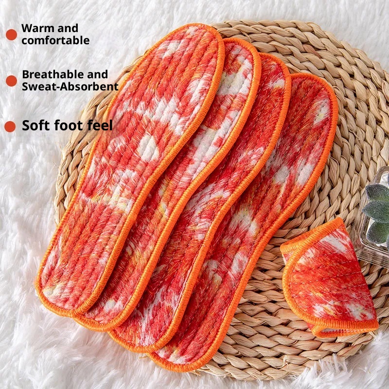 Integrated Soft Felt Thermal Insole Winter Thickened Velvet Padded foto 2
