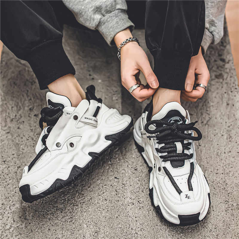 Men's Cross-tied White Casual Shoes foto 2