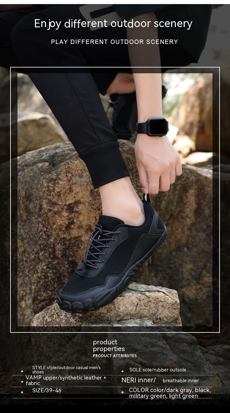 Five-finger Mountaineering Diving Snorkeling Lightweight Wading Outdoor Beach Men Swimming Shoes foto 3
