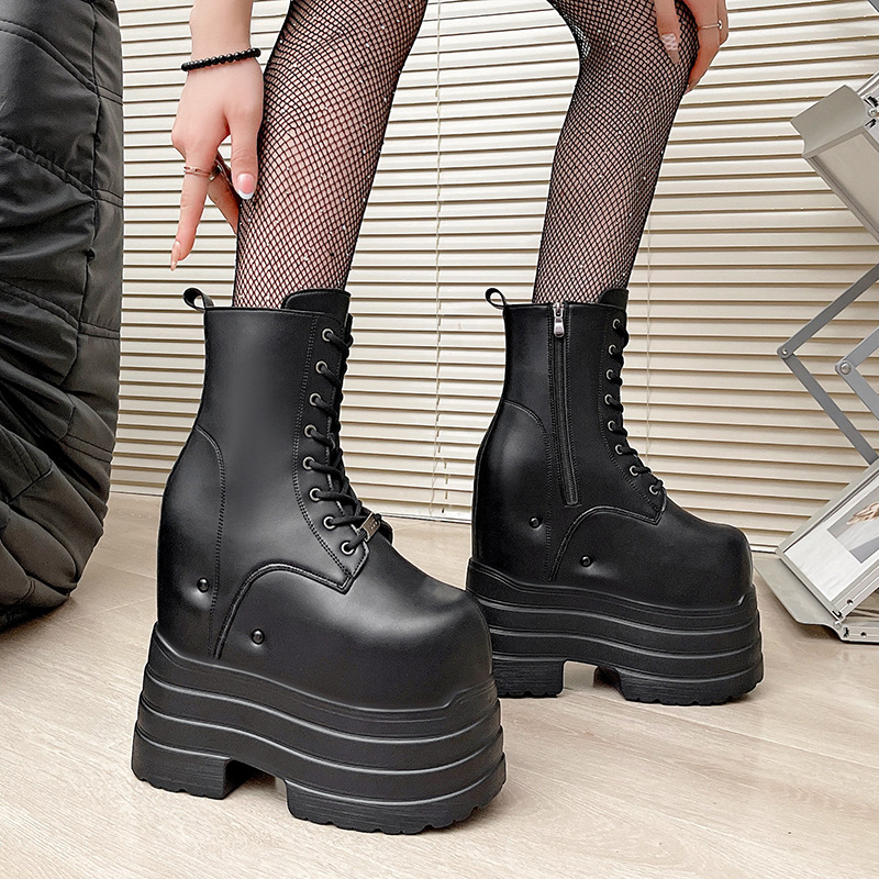 Height-increasing Cos One-piece Thick Sole Height-increasing Martin Boots foto 2