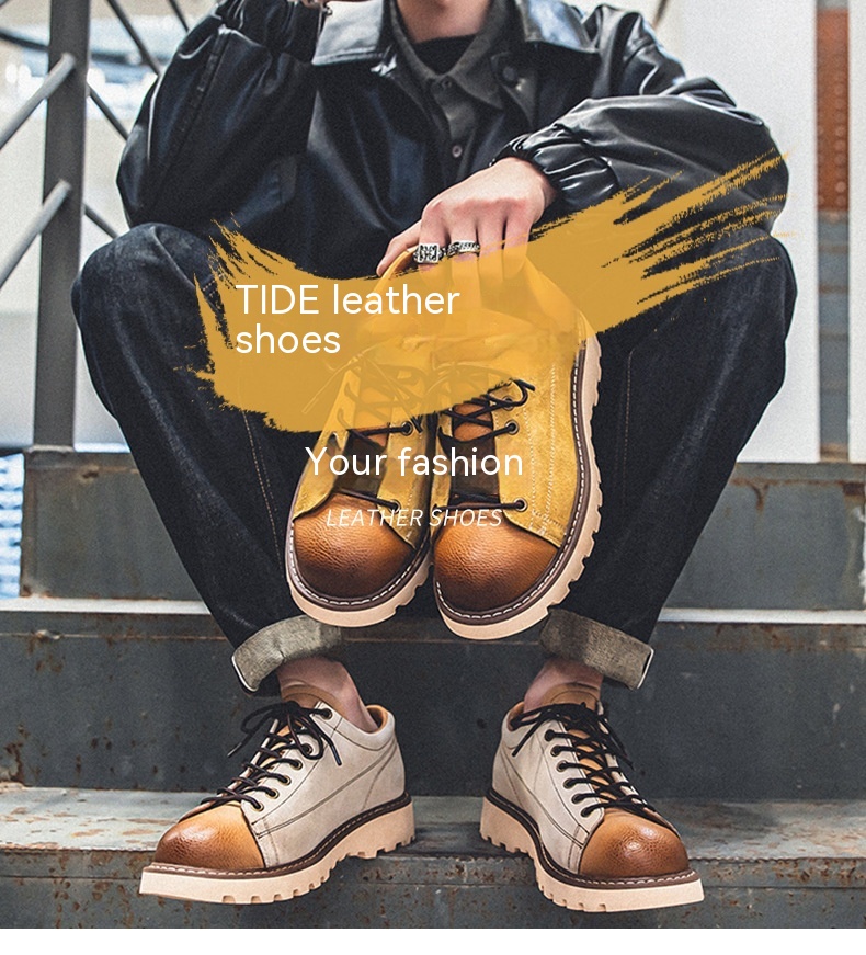 National Fashion Youth All-matching Comfortable Platform Round Head Outdoors Commute Work Shoes