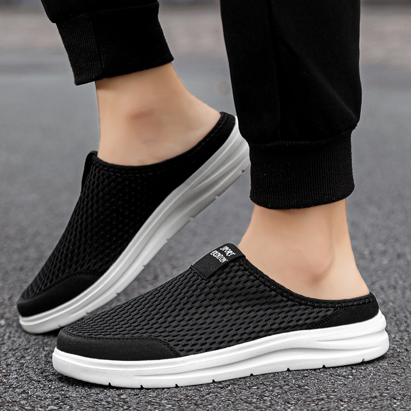 Men's Hollow-out Breathable Hole Muller Shoes Mesh foto 5