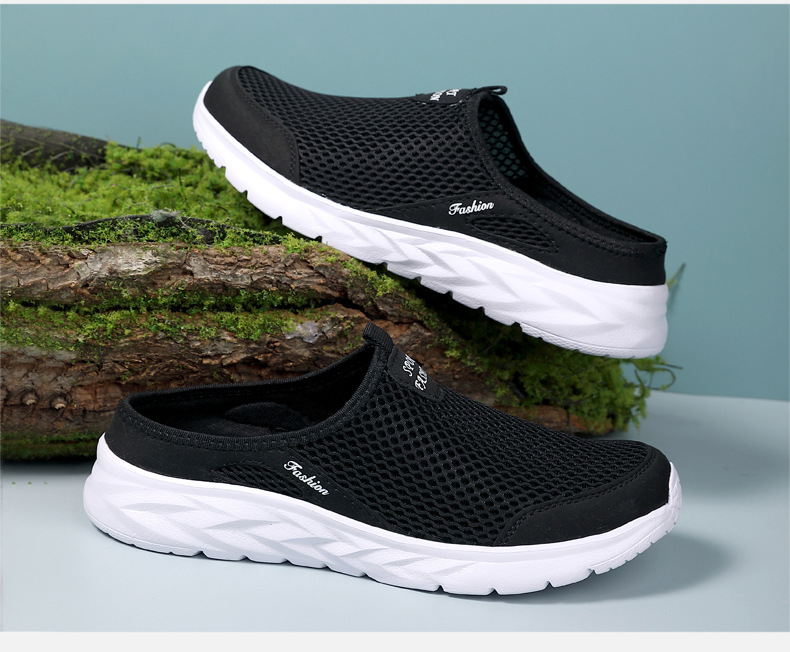 Leisure Sports Half Slippers Mesh Shoes foto 2