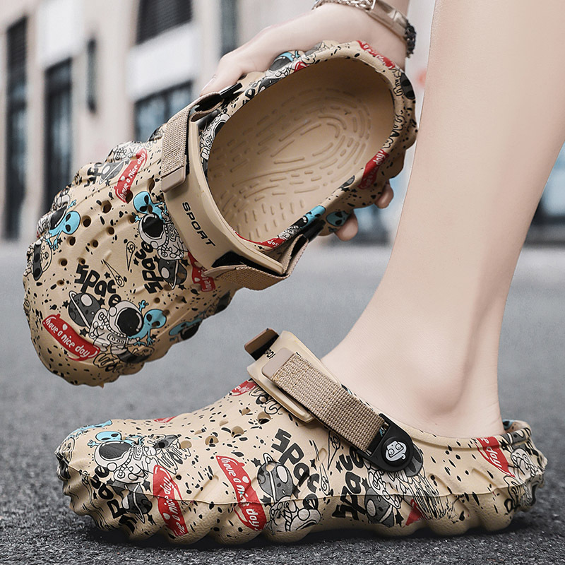Men's Plus Size EVA Rubber And Plastic Outdoor Fashion Closed Toe Sandals foto 5