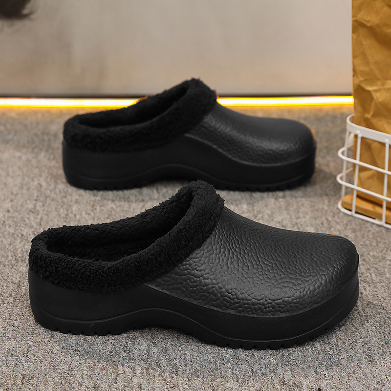 Fashion Personality Fleece-lined New Closed Toe Casual Sports Slippers Men foto 3