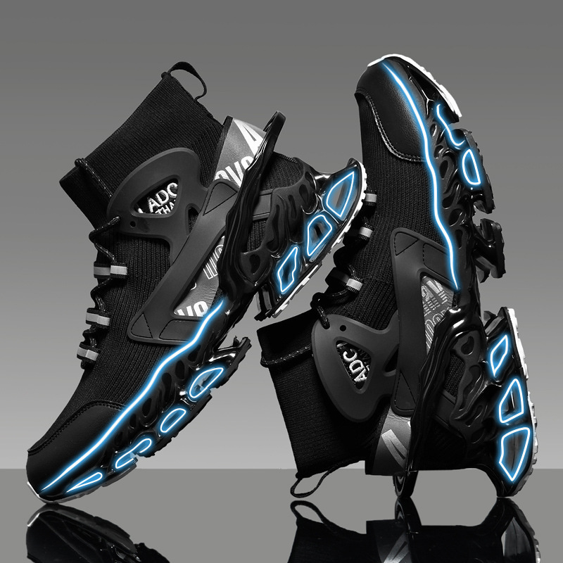 Men's High-top Shock-absorbing Running Mesh Sneaker foto 3
