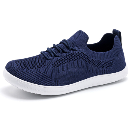 Fly Woven Mesh Breathable Couple Wide Head Wide Last Bare Feet Casual Sneaker