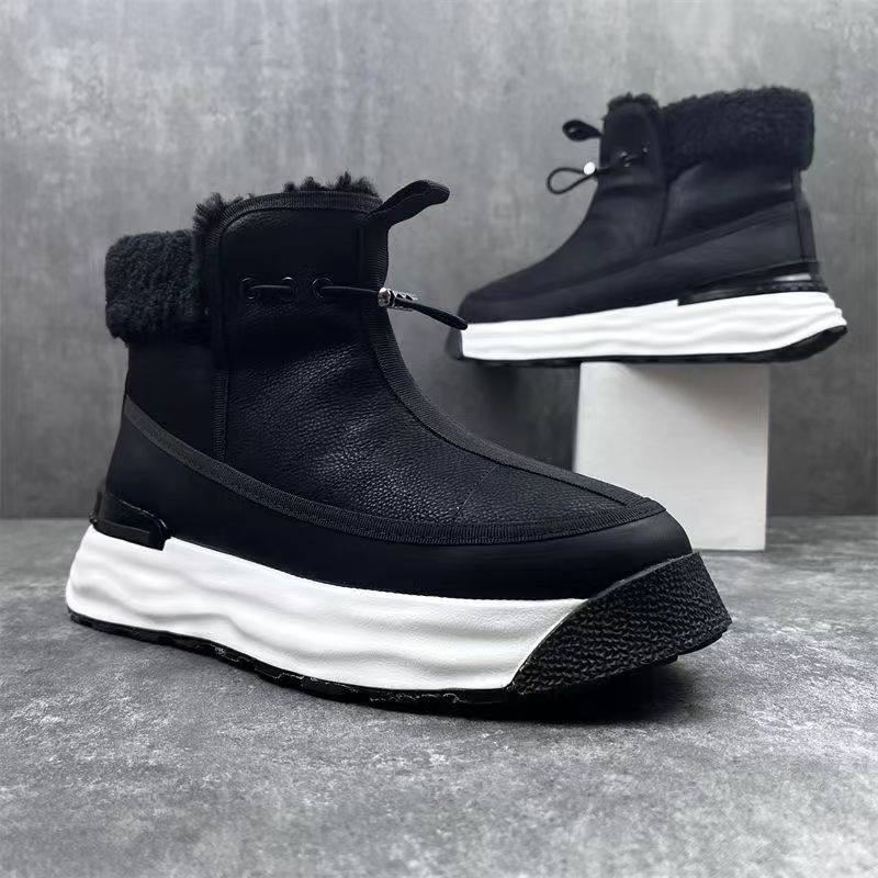 High-top Platform Men's Shoes Genuine Leather foto 2