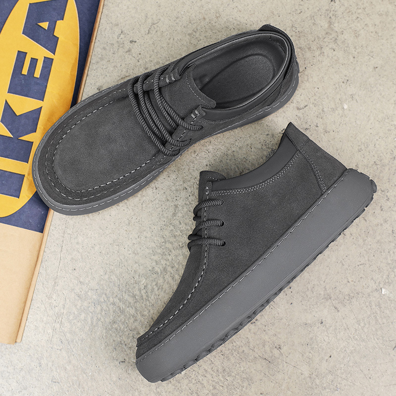 Casual Lace Up Martin Boots Genuine Leather Retro Stylish Sneaker foto 2