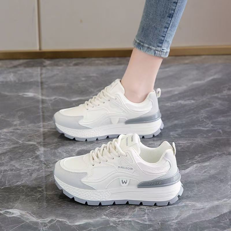 Versatile Womens Leather Shoes With Thick Soles foto 4