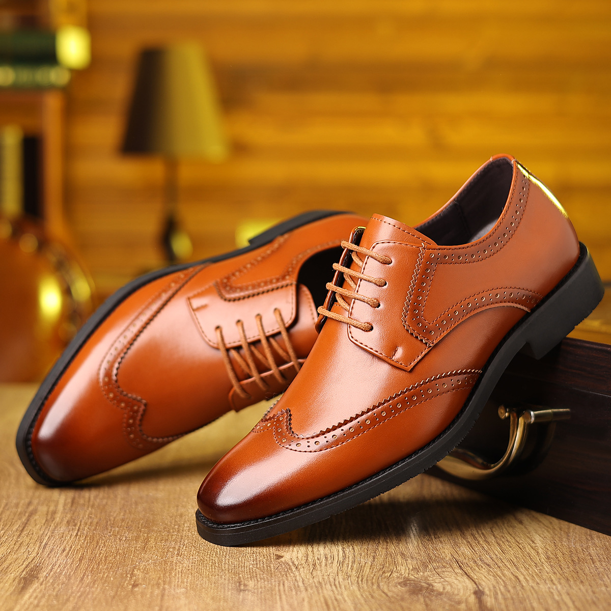 Men's Soft-soled Casual Business Formal Leather Shoes foto 3