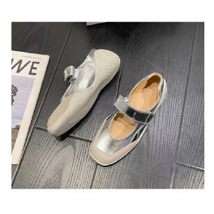 Fashion Sports Ballet Girl Thick Bottom Velcro Mary Jane Niche Leisure Pumps foto 5