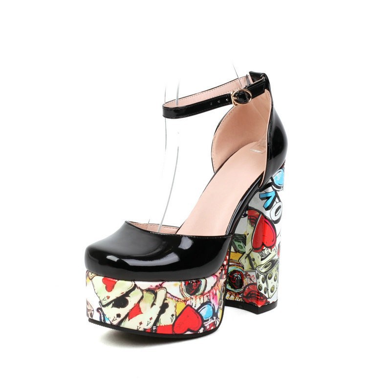 Chunky-heeled Ultra-high Waterproof Platform Sandals foto 4