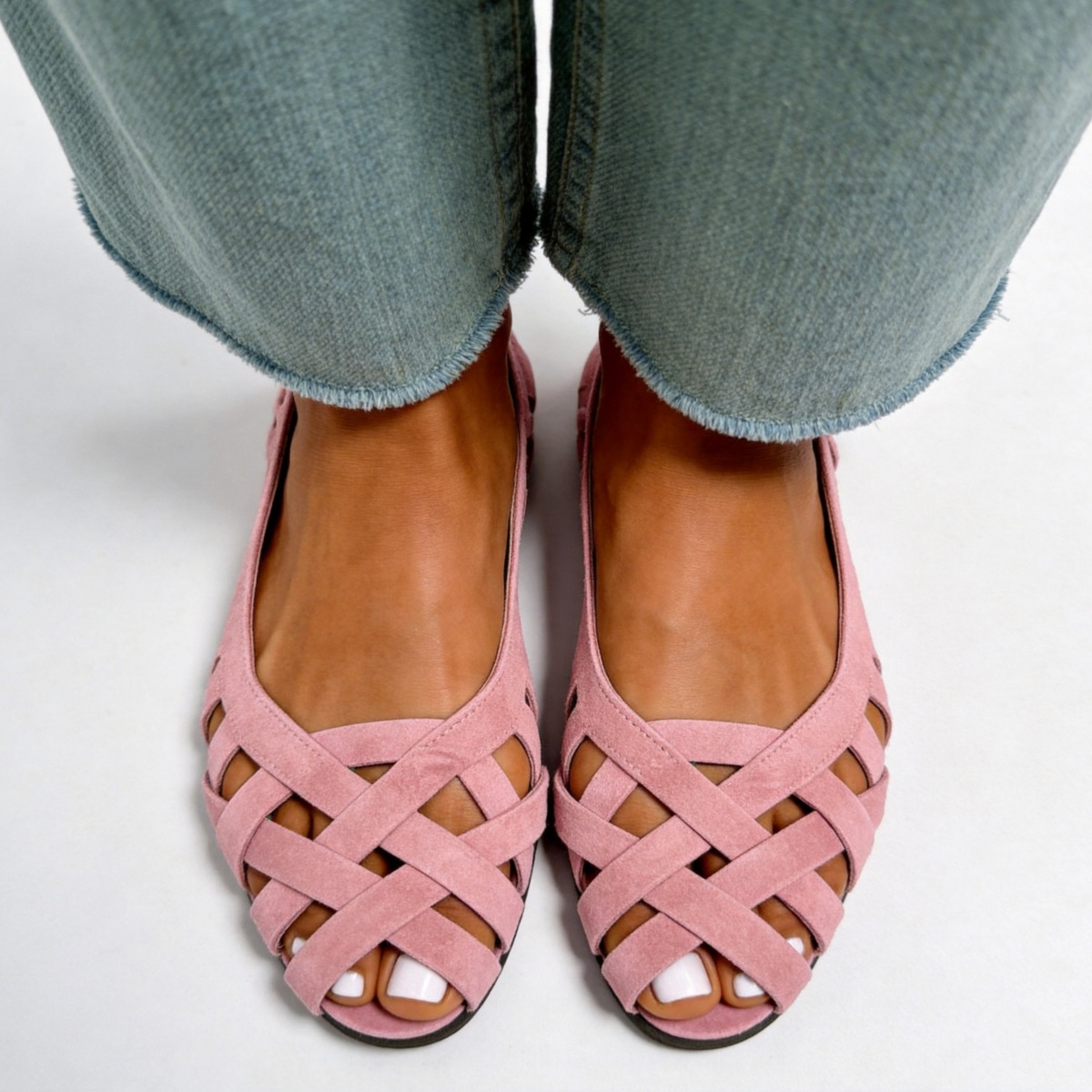 Womens Hollowed-Out Birds-Nest Sandals Fashionable Flat And Breathable foto 4