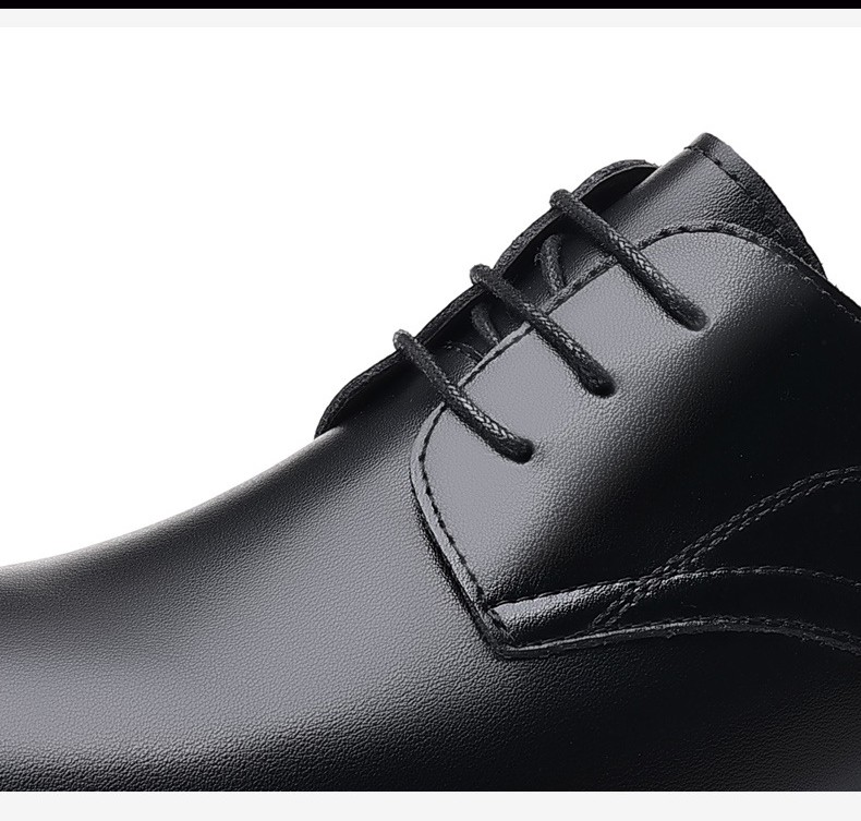Lightweight Casual Leather Shoes With Lace Up For All Seasons foto 2