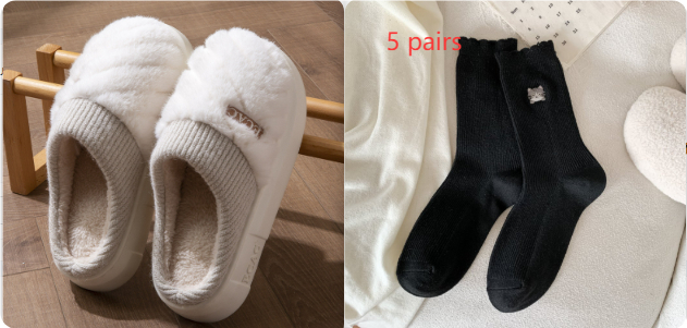 Women's Cotton Slippers Indoor Non-slip Thick-soled Cotton Slippers Cotton Slippers foto 5