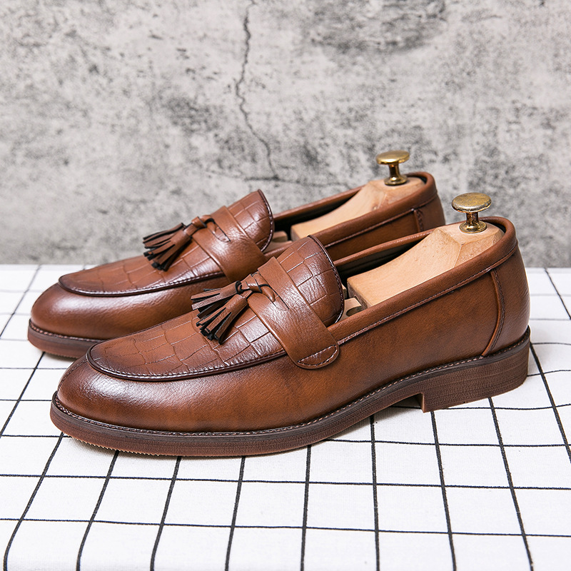 Men's Fashion Spring Leisure Leather Shoes foto 3