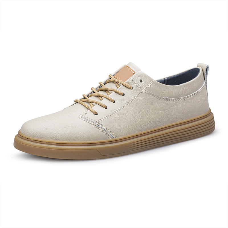 Casual Round Toe Lace-up Sneakers Men's Low Top foto 2
