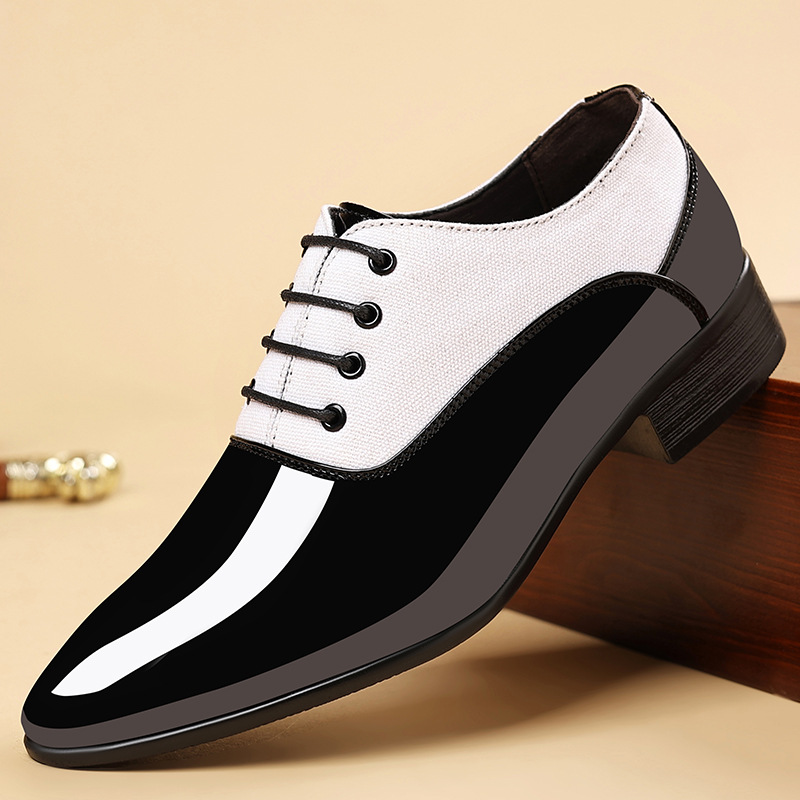 Shiny Surface Soft Sole Shoes Male foto 5