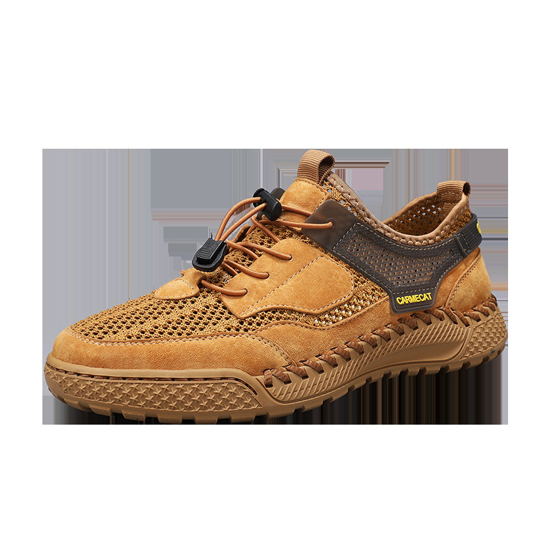Hand-stitched All-match Breathable Comfortable Genuine foto 4