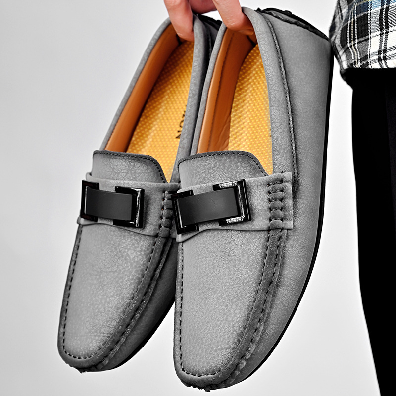 Summer Lightweight Plus Size Cowhide Casual Shoes foto 2