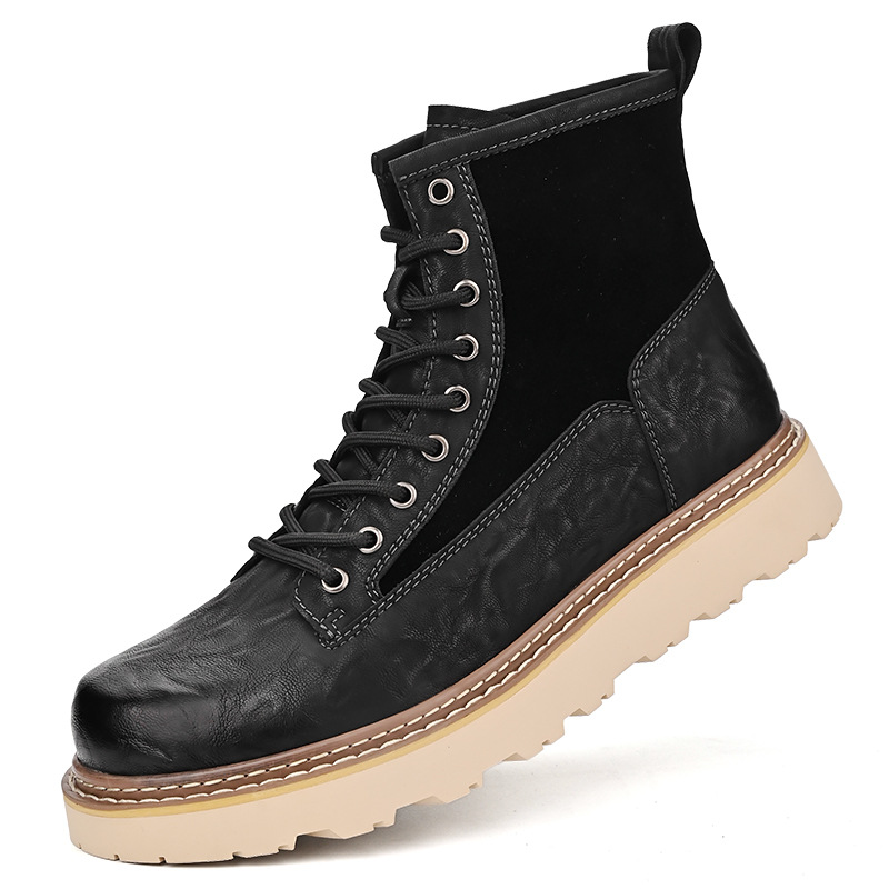 Trend Men's High-top British Style Working Boots foto 4