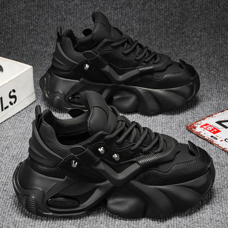 All-match Breathable Platform Stitching Trendy Dad Shoes foto 4