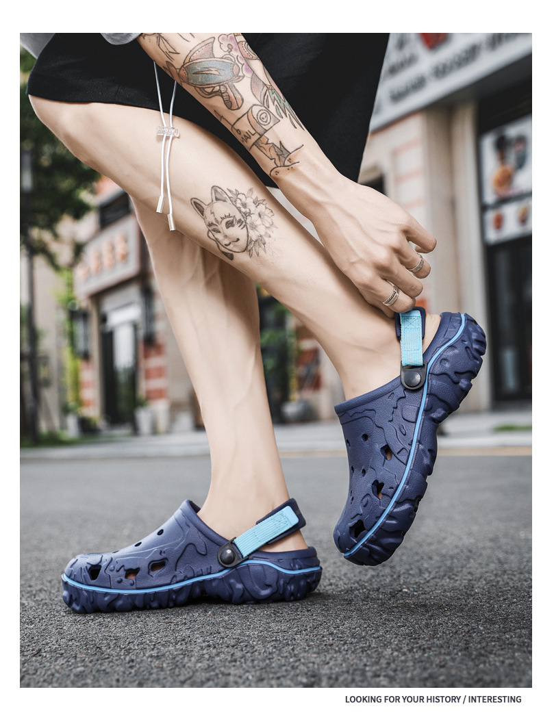 Breathable Soft Bottom Sports Beach Shoes Casual Two-way Wear Sandals foto 5