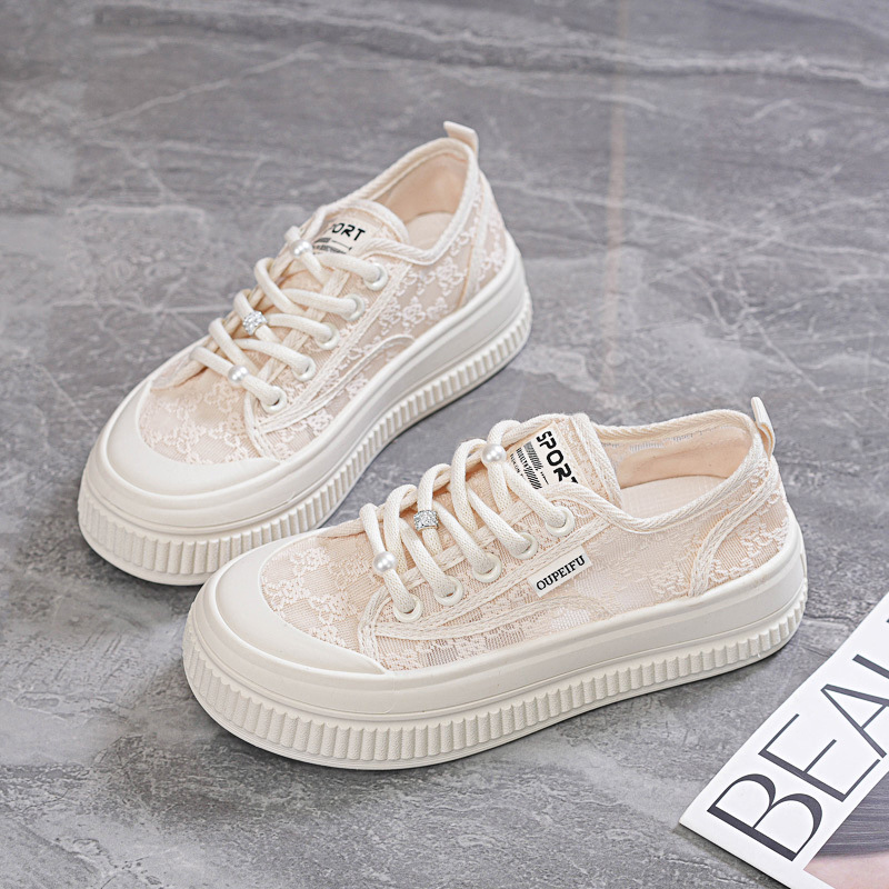 Platform Height-increasing Lace-up Casual Shoes For Students New Style Sneakers foto 5