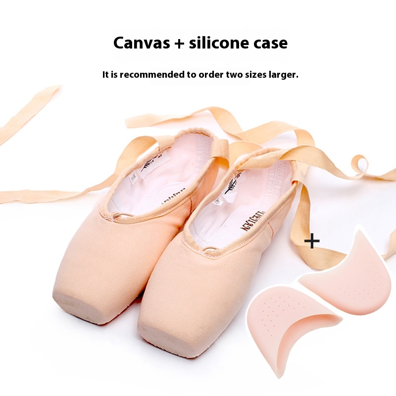 Lace-up Satin Dancing Flat Practice Shoes foto 4