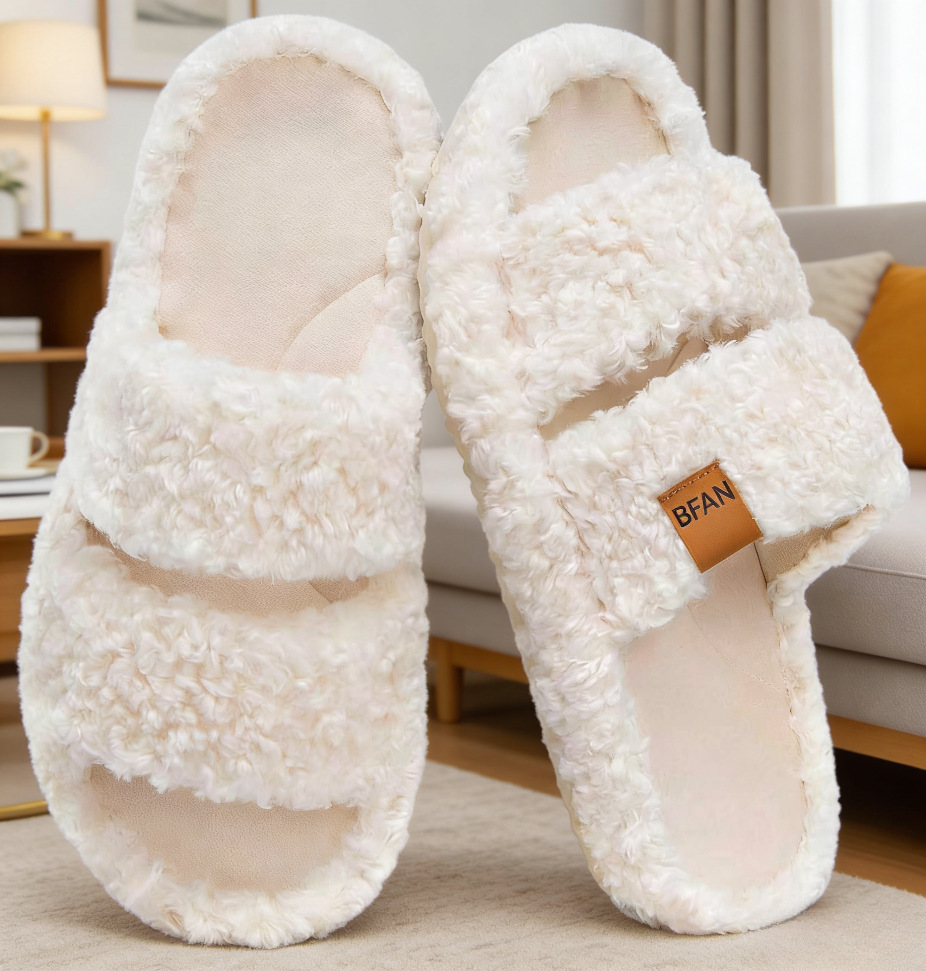 Silent Minimalist Cotton Slippers For Men And WomenWith A Soft