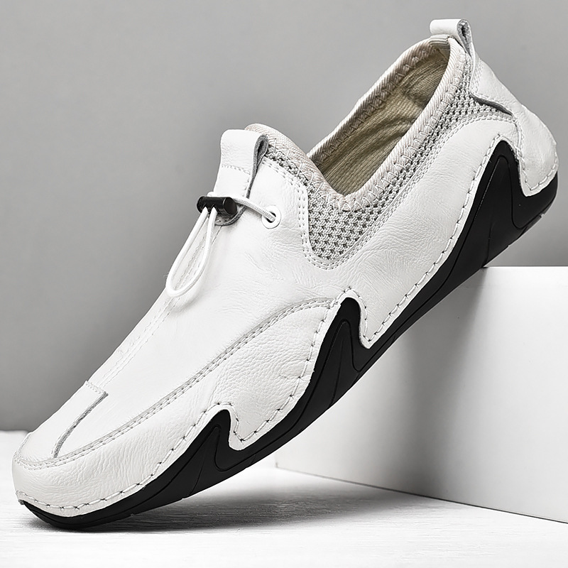 Fashion British Leisure Men's Leather Shoes foto 2