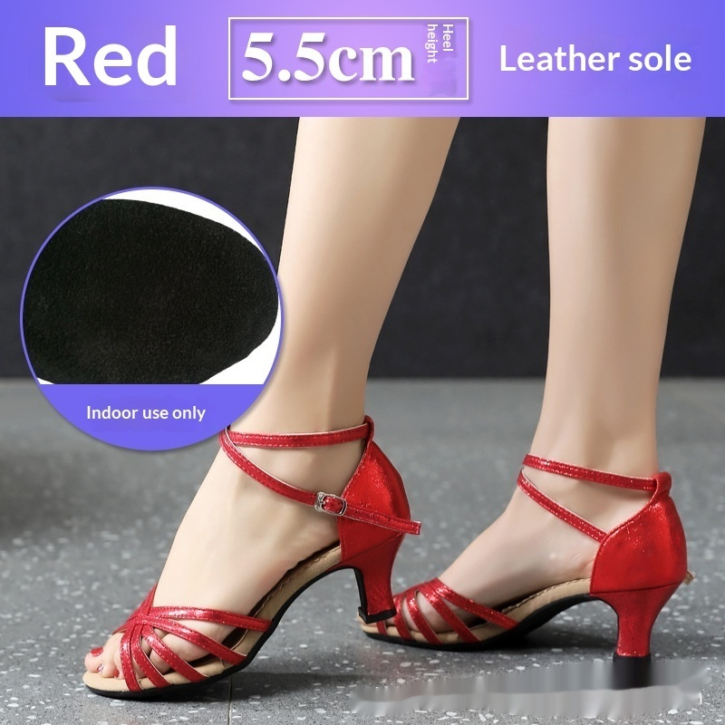 New Style Latin Dance Shoes For Women Square Dancing And Ballroom Dancing foto 2