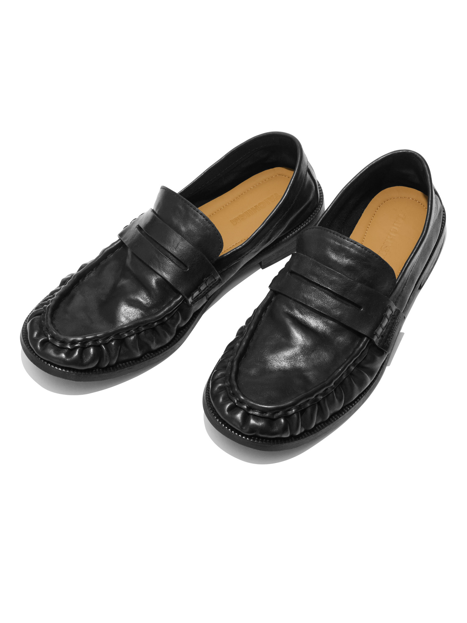 Mapi Neri Soft Crinkled Washed Leather Loafers foto 3