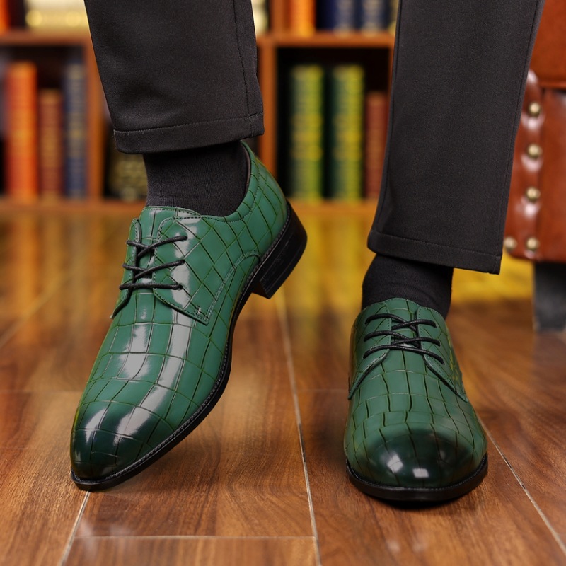 Men's Formal Casual Breathable Pointed Leather Shoes foto 4